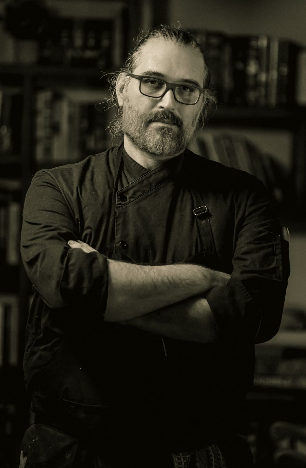 Portrait of the host of Chaotic Good Kitchen Athens